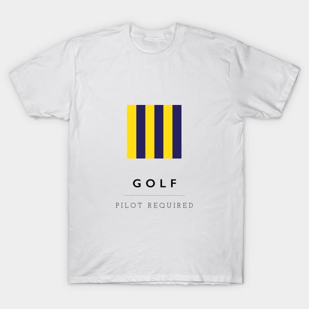 Golf: ICS Flag Semaphore T-Shirt by calebfaires